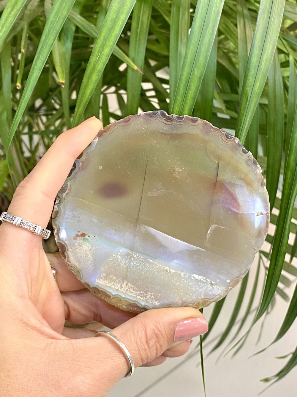 Akik Doğal Taş Plaka Obje