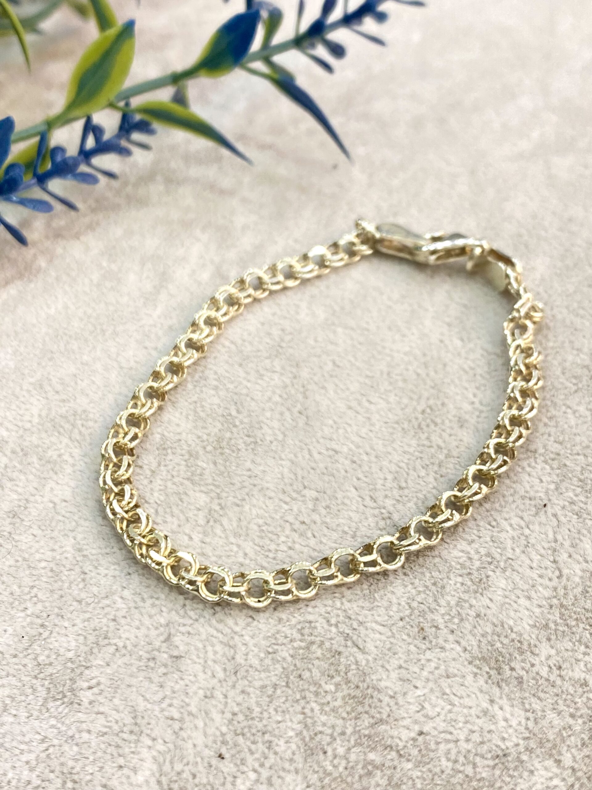 Silver Natural Stone Bracelet