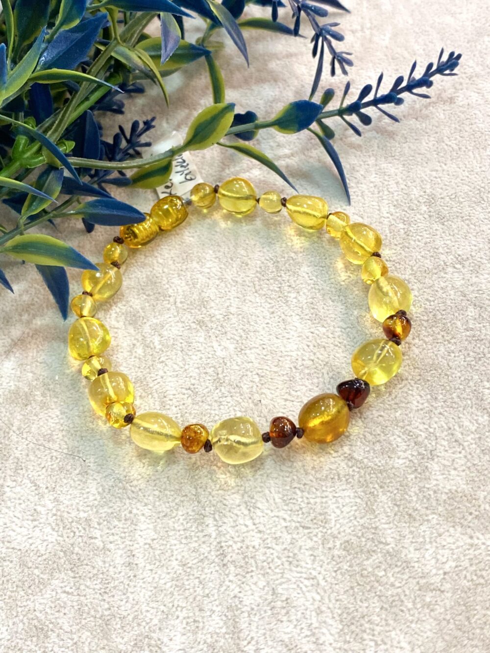 Kehribar Doğal Taş Bileklik