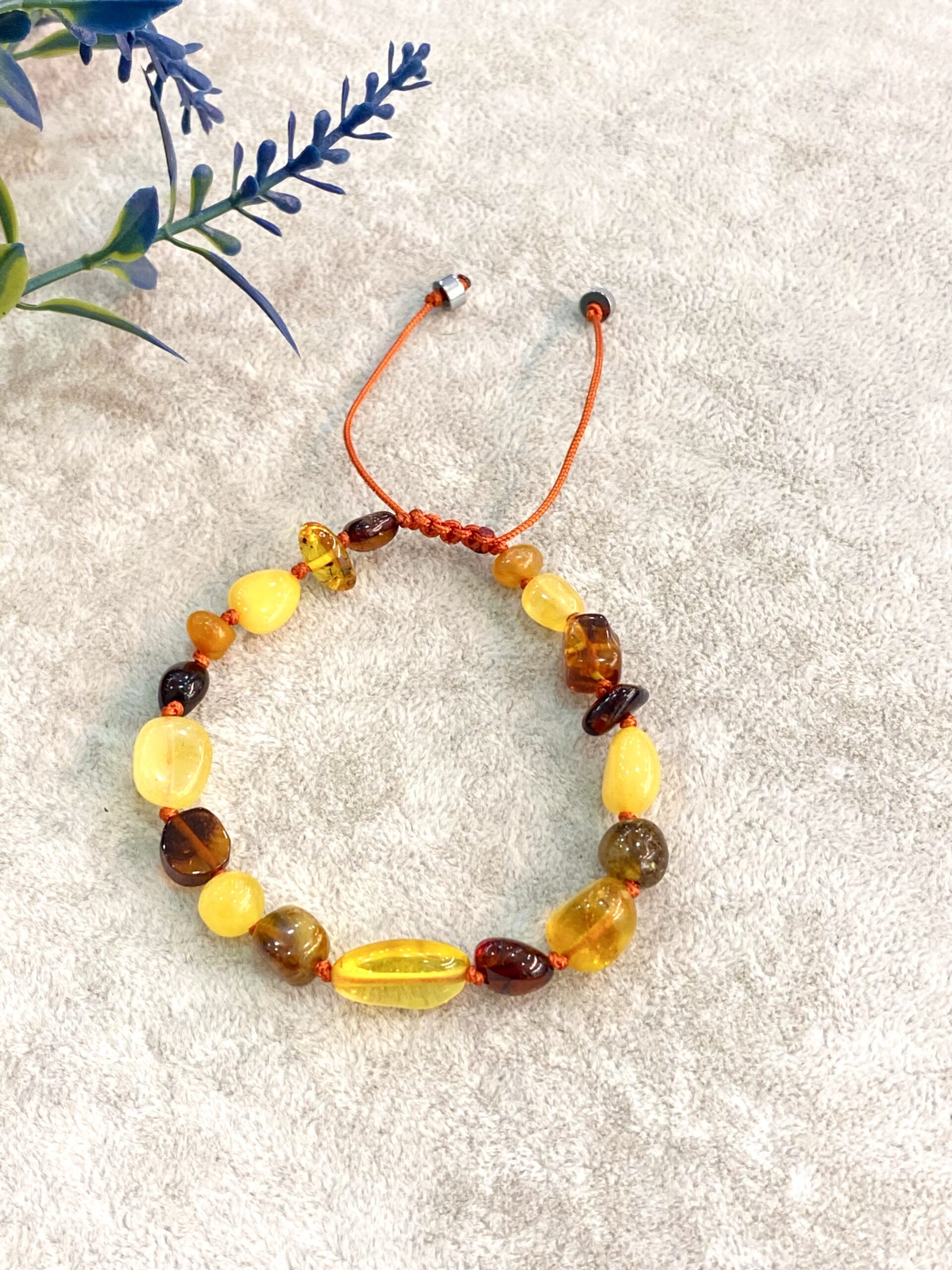 Amber Natural Stone İpli Bracelet