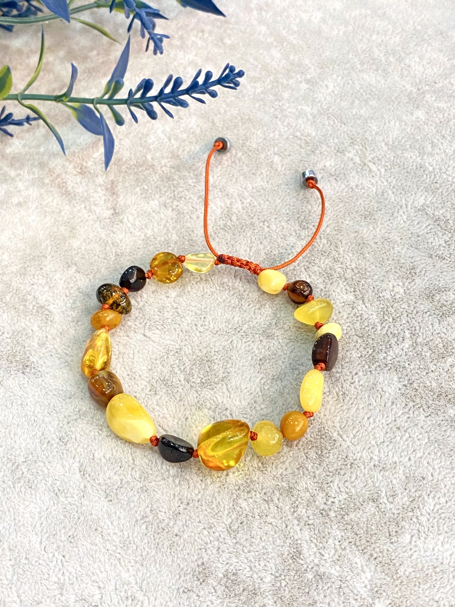 Amber Natural Stone İpli Bracelet