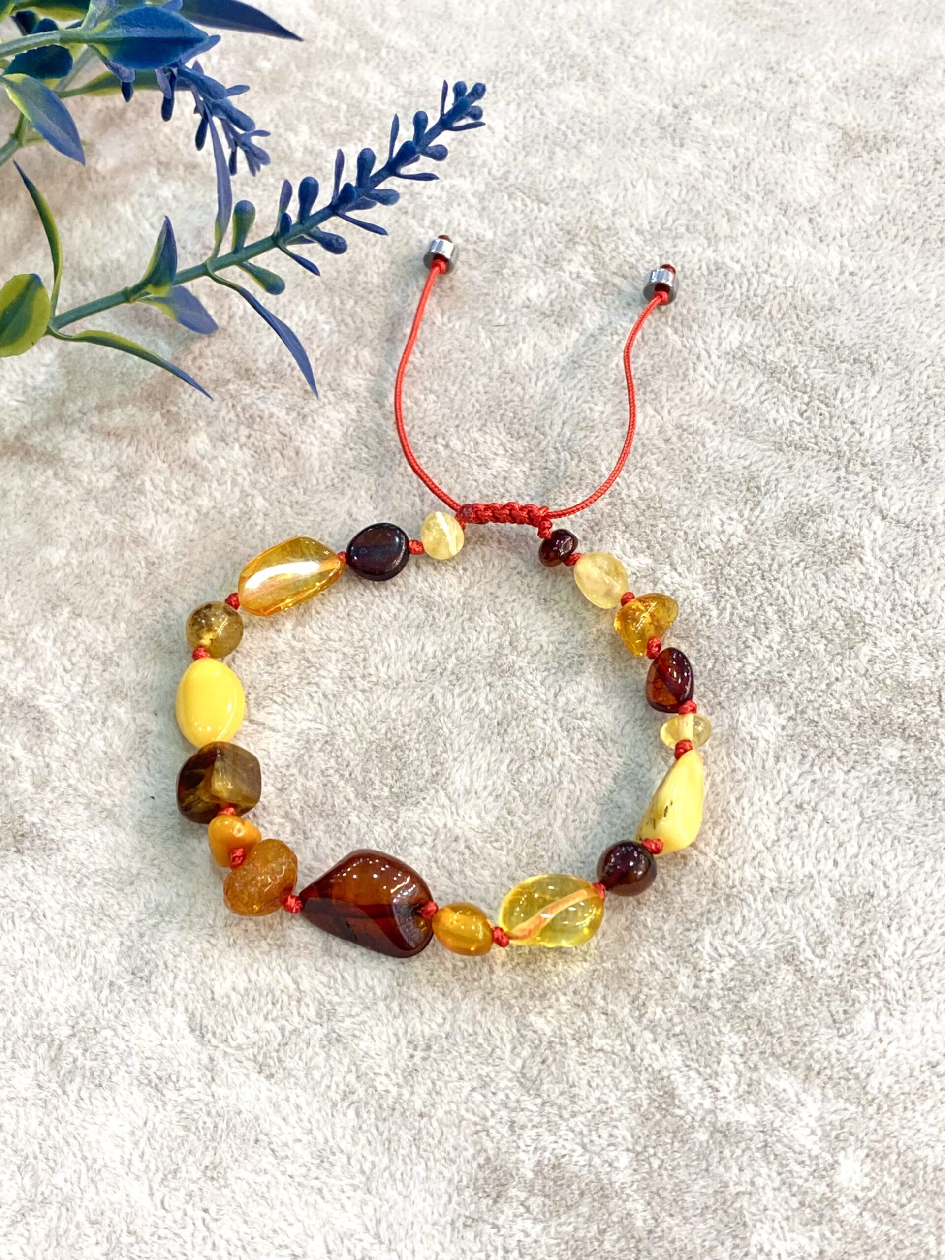Amber Natural Stone İpli Bracelet