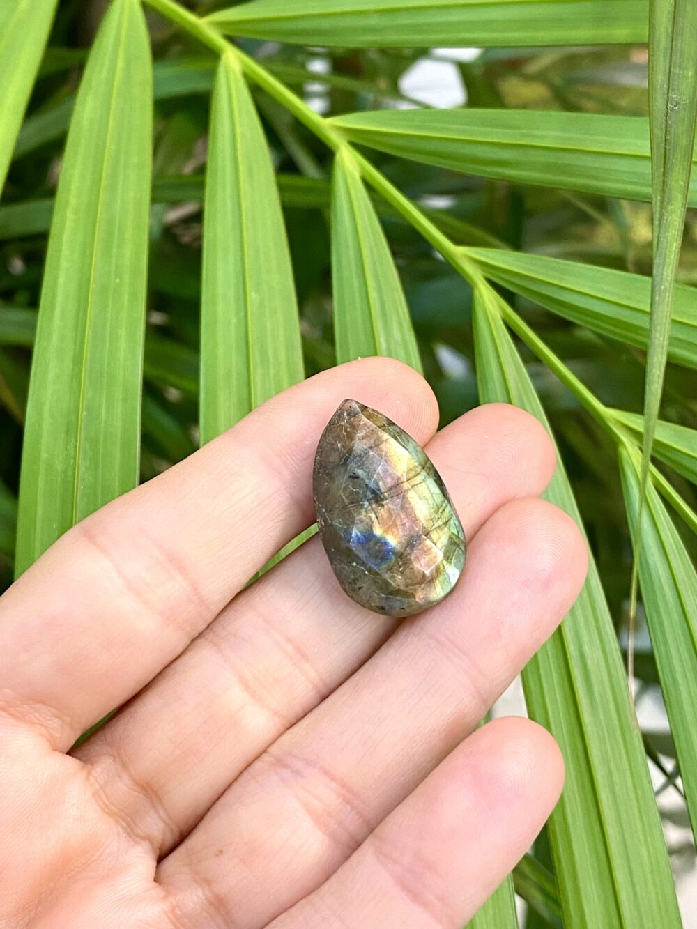 Labradorit Doğal Taş Kabaşon Parça