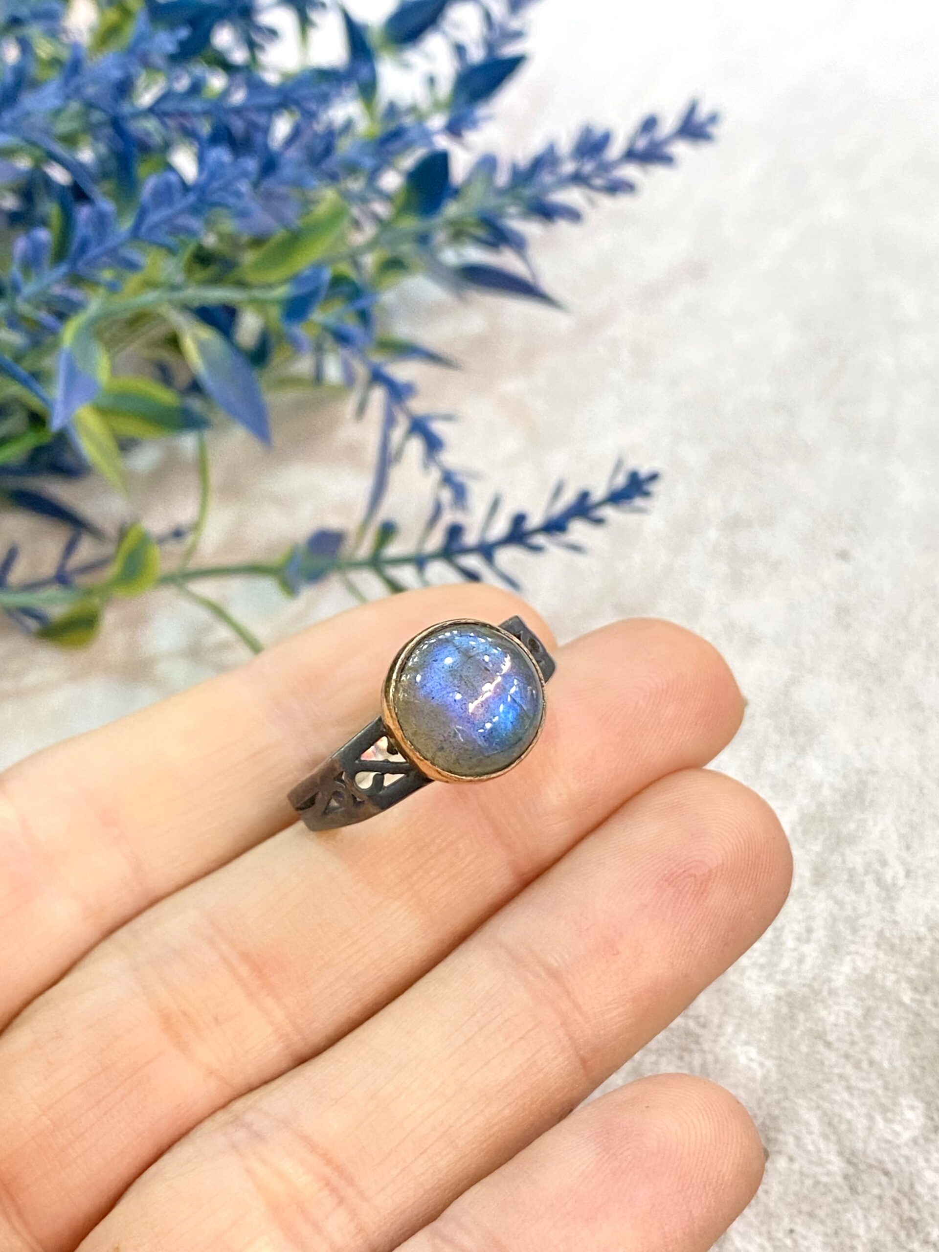 Labradorit Natural Stone Ring
