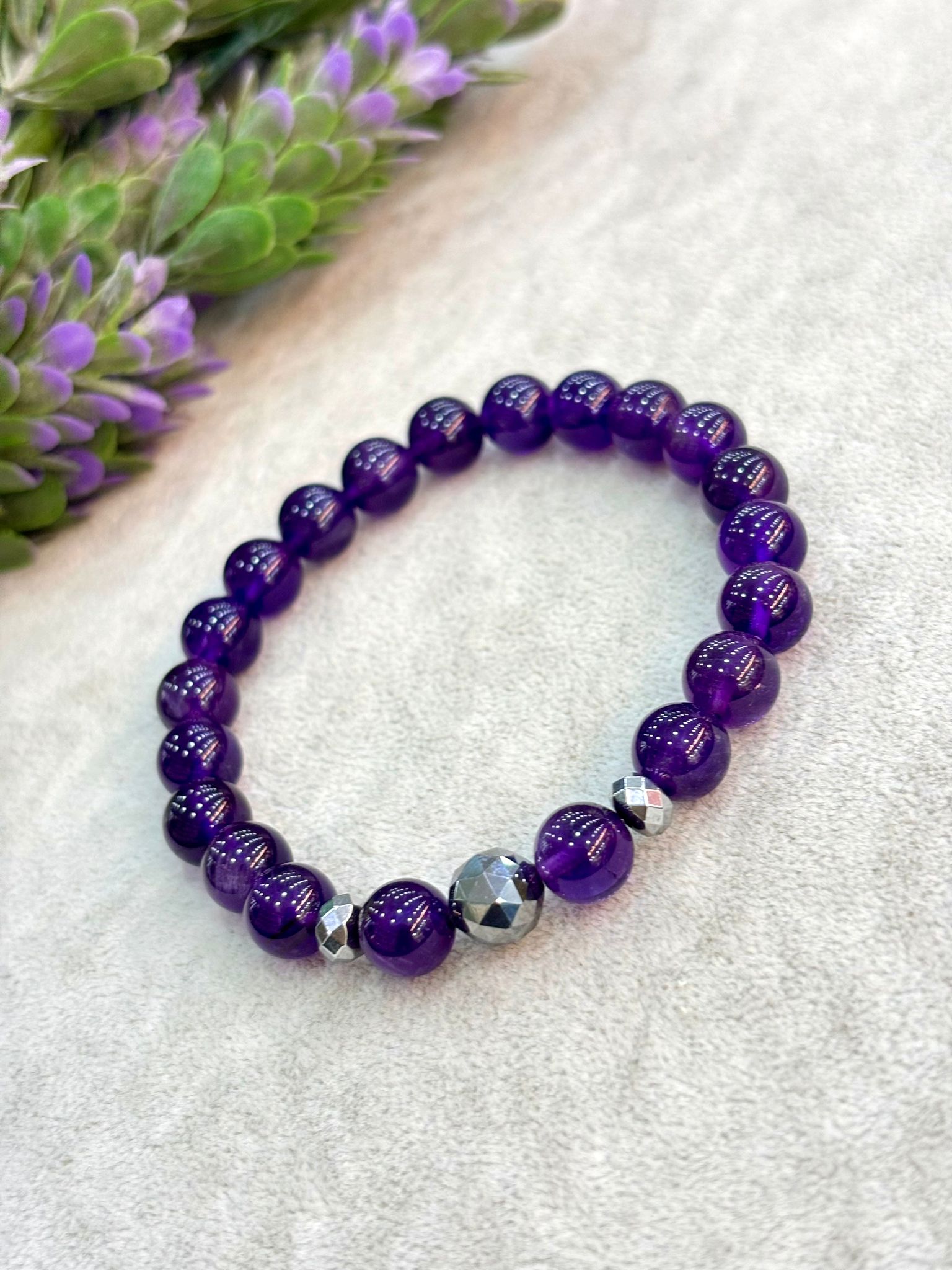 Amethyst Natural Stone Bracelet