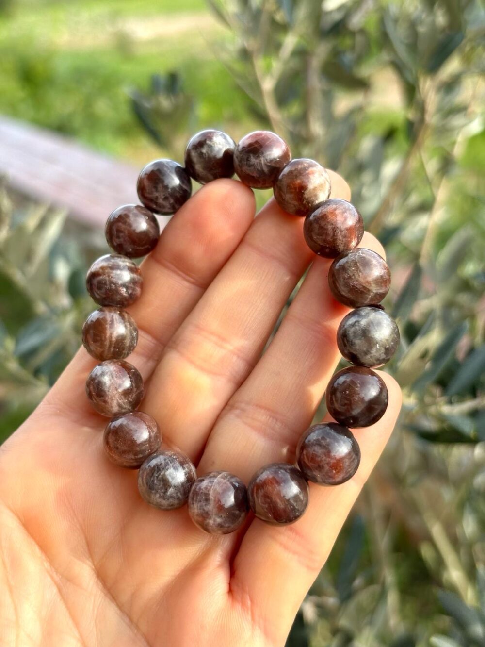 Güneş Taşı Doğal Taş Bileklik