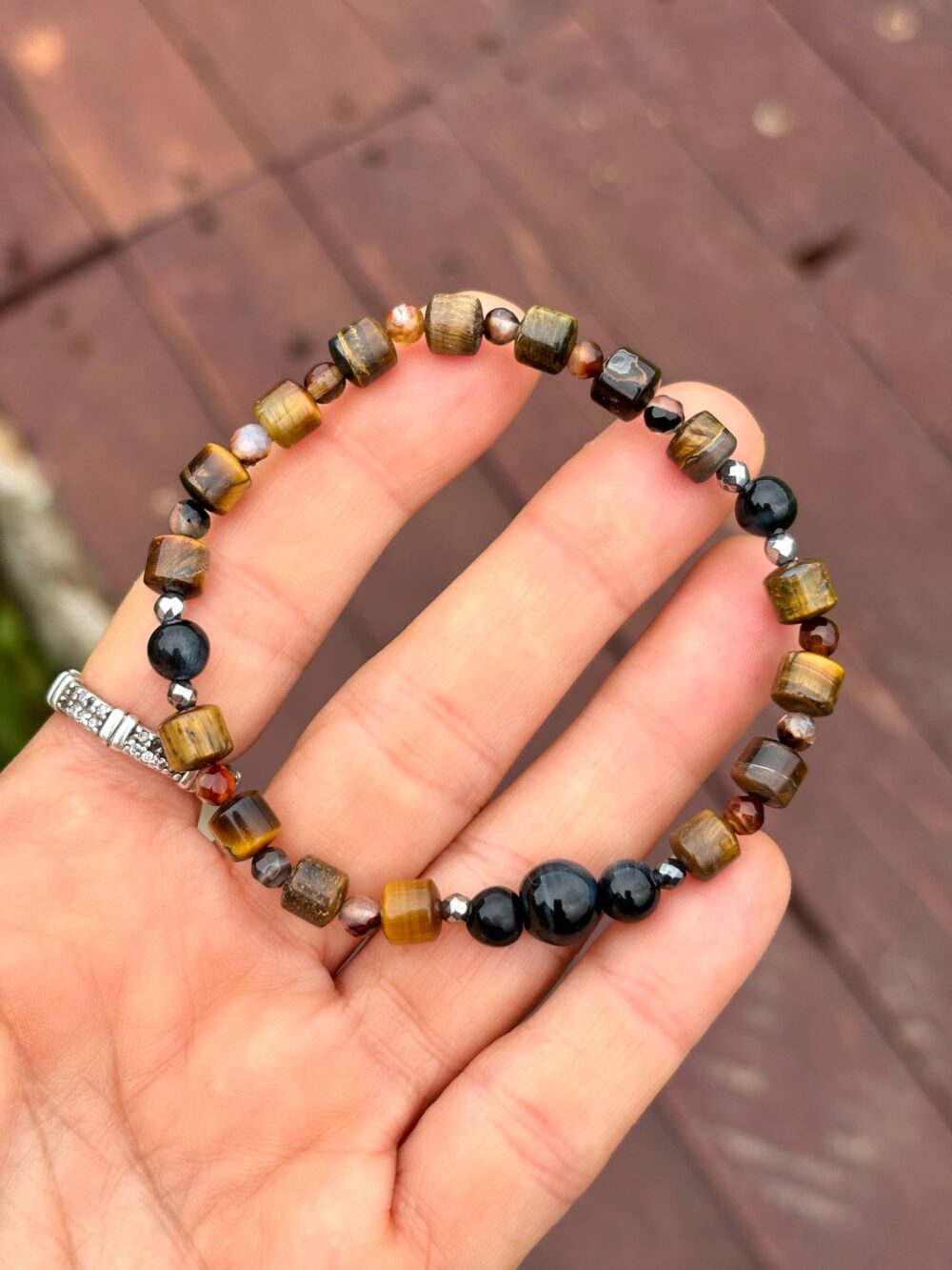 Kaplangözü - Hematit Doğal Taş Bileklik